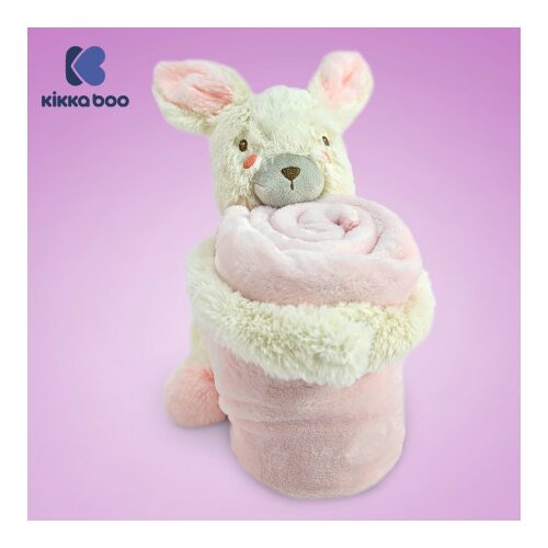 Kikka Boo bebi ćebence sa plišanom igračkom 70x100 Rabbits in Love ( KKB50117 ) Slike