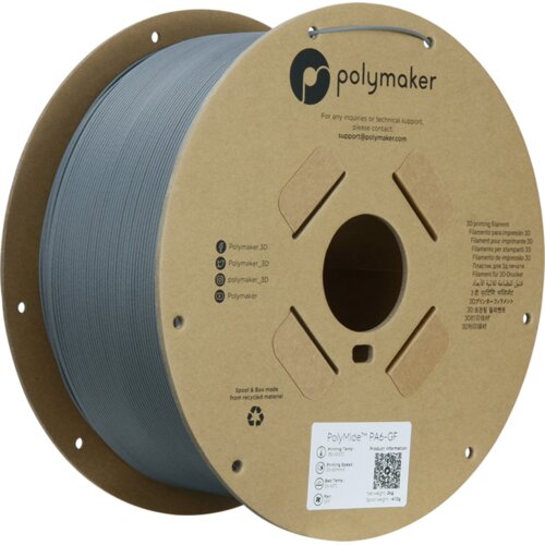Polymaker PolyMide PA6-GF Grey, 1.75 mm / 2000 g Slike