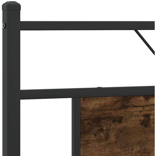 vidaXL Metalni okvir kreveta bez madraca boja hrasta 180x200 cm Cijene