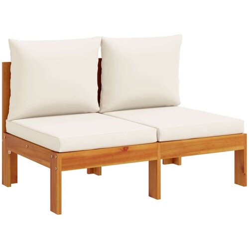 VidaXL 10-dijelna set vrtnih sofa s jastucima masivno bagremovo drvo Slike