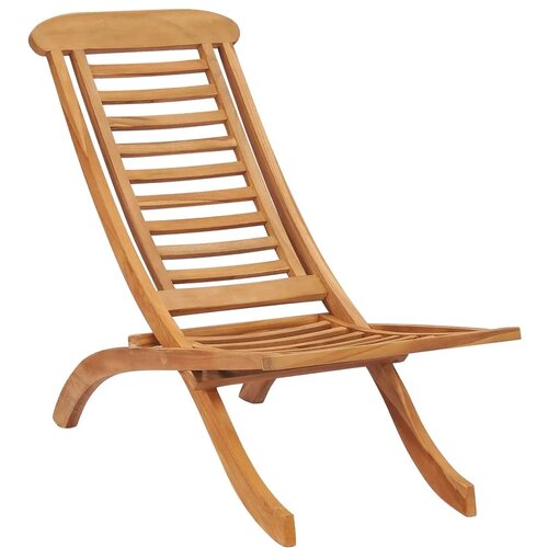 VidaXL Sklopiva vrtna stolica 50 x 90 x 69 cm od masivne tikovine Slike