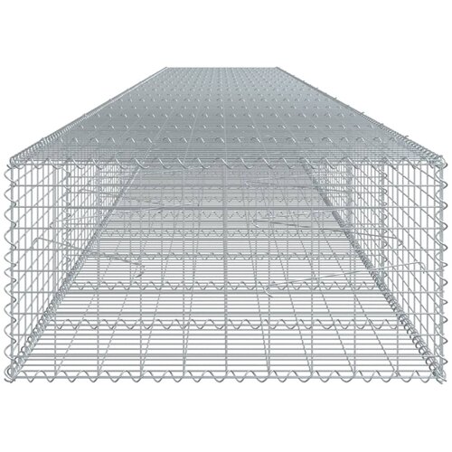  Gabionska ko&amp;scaron;ara s poklopcem 800x100x50 cm pocinčano željezo Slike