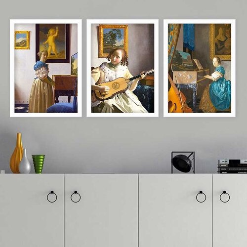 Wallity Set uramljenih slika 3BC_UN3844990, 3 dijela Cene