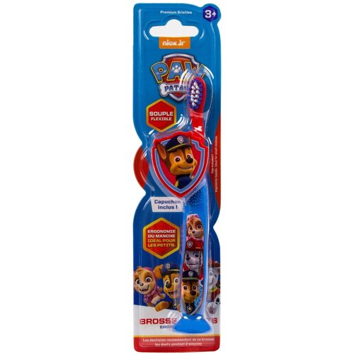 NOBRAND Tinokou, Ergonomska otro&amp;scaron;ka zobna &amp;scaron;četka - Paw Patrol, Modra, (5000071275) Slike