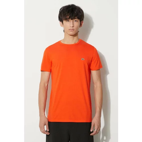 Lacoste Pamučna majica boja: narančasta, bez uzorka