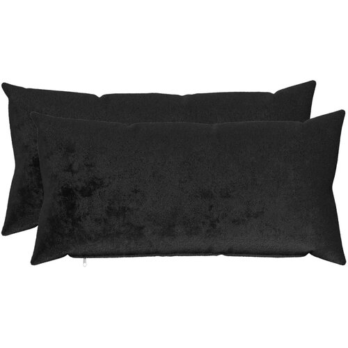  Presvlaka za jastuk 2 pcs HEERLEN Crna 40 x 70 cm Flanel - Crna 40 x 70 cm 2 Cijene