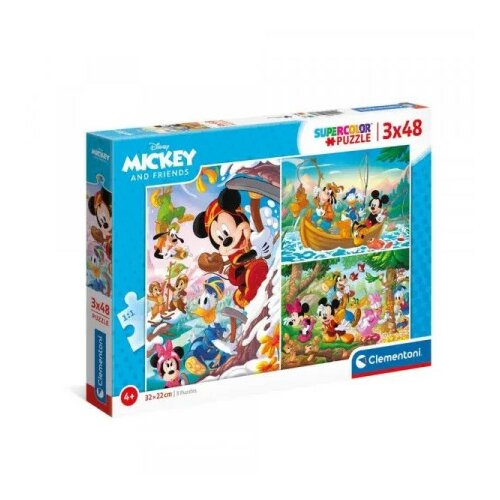 Clementoni puzzle 3x48 mickey and friends ( CL25266 ) Slike