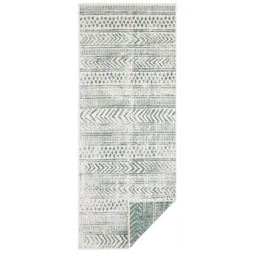 NORTHRUGS zeleno-krem vanjski tepih Biri, 80 x 250 cm