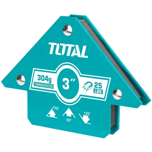 TOTAL TOOLS Magnetno držalo za varjenje 3"/76mm / 25lbs (TAMWH25032), (21118214)