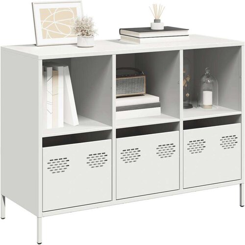  Komoda - Predalnik bela 101,5x39x73,5 cm hladno valjano jeklo, (21722108) Cene