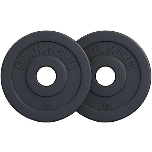 Gorilla Sports set plastičnih olimpijskih tegova 10 kg (2 x 5 kg) Cene