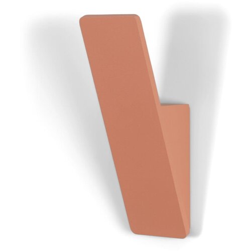 Spinder Design Rožnato-oranžen jeklen stenski obe&amp;scaron;alnik Angle &amp;ndash; Slike