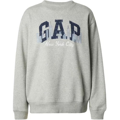 GAP Sweater majica mornarsko plava / svijetloplava / siva melange / bijela