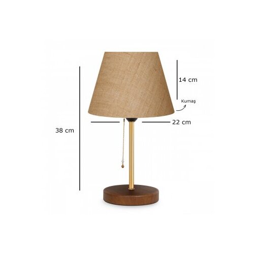 Opviq AYD 3137 Stona lampa, Smeđa Slike