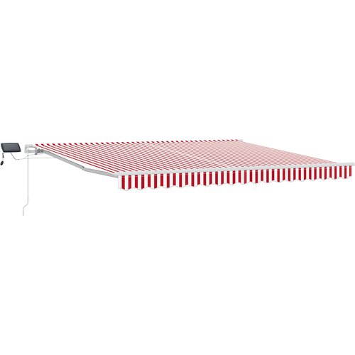 vidaXL Tenda Crvena i bijela 400 &times; 300 cm Tkanina i čelik Cijene