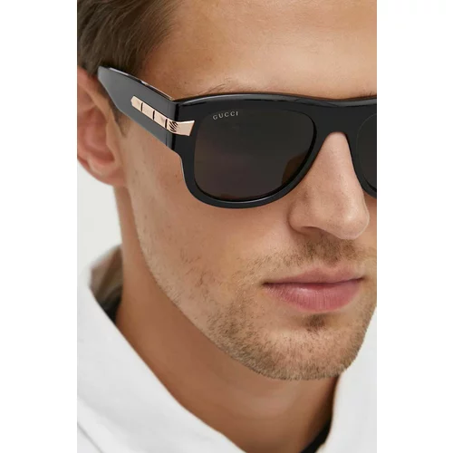 Gucci Sončna očala moška, črna barva, GG1517S
