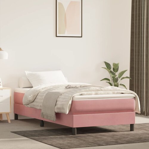 vidaXL Dječji madrac s džepičastim oprugama rozi 80x160 cm baršunasti Cijene
