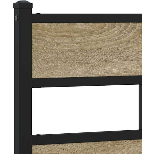 VidaXL Metalni okvir kreveta bez madraca boja hrasta sonome 180x200 cm Slike