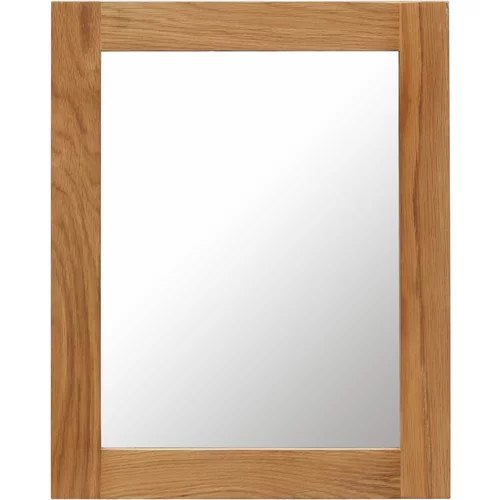 vidaXL Ogledalo od masivne hrastovine 40 x 50 cm