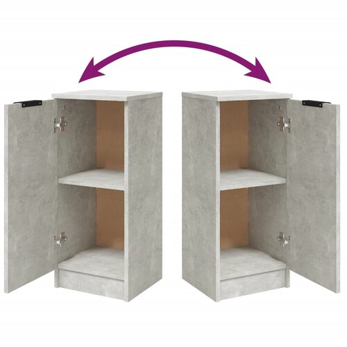  Komoda siva boja betona 30 x 30 x 70 cm od konstruiranog drva Slike