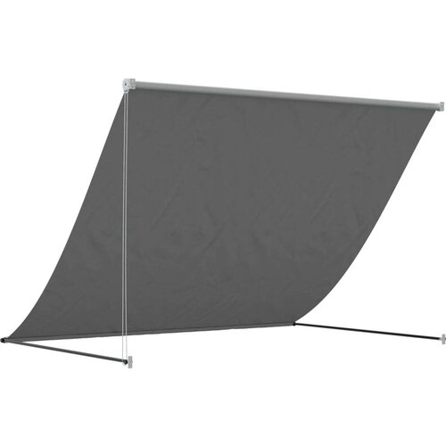 VidaXL Tenda na uvlačenje antracit 250 x 150 cm od tkanine i čelika Slike