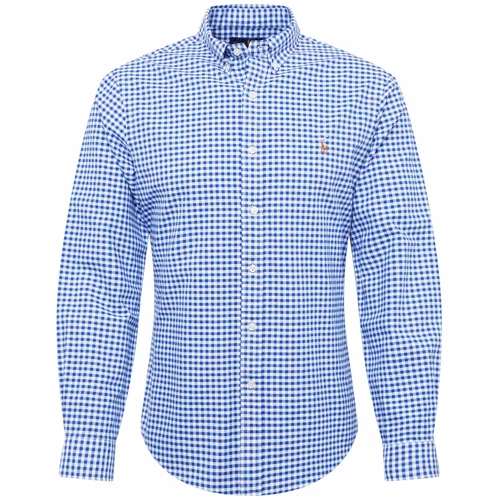 Polo Ralph Lauren Košulja plava / konjak / bijela