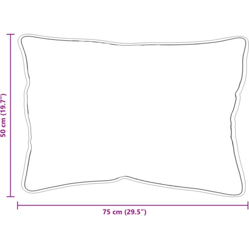 vidaXL Jastuk 2 pcs Bijela 50 x 75 cm 85gsm 100% poliester Cijene