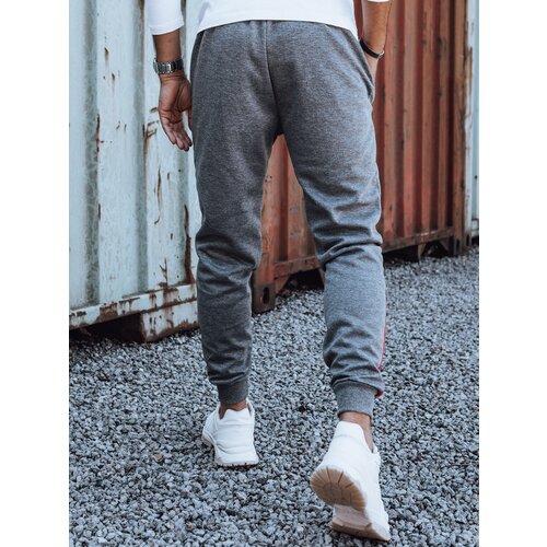 DStreet Men&amp;#039;s sweatpants with cuff anthracite UX4449 Slike