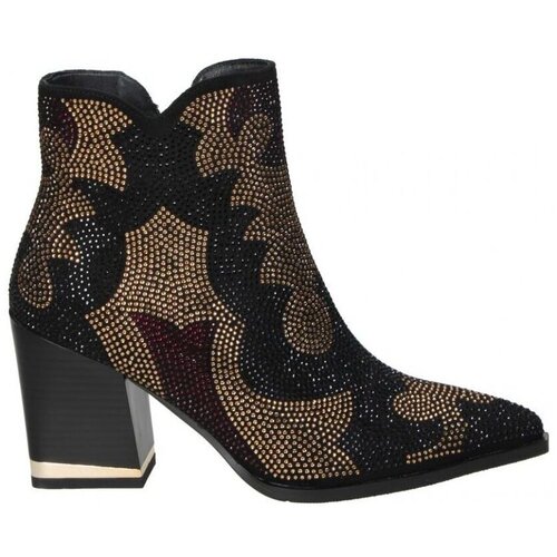 Revel Way Gležnjarji BOTINES DIVINITY SHOES 85655A MODA JOVEN NEGRO Črna Slike