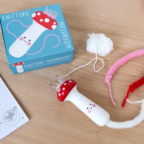REX International Komplet za ustvarjanje Knitting Kit Mushroom &amp;ndash; Slike