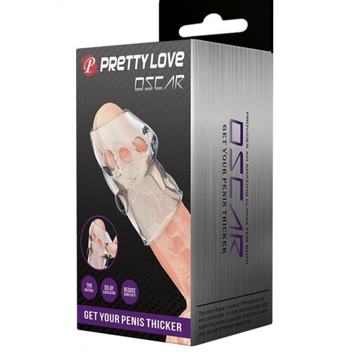  Navlaka za penis Pretty Love Oscar, Providna Slike