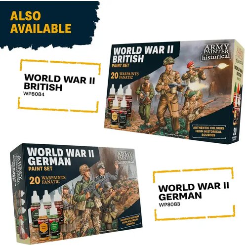 The Army Painter Historical: World War II American Paint Set - 1 set. Slike