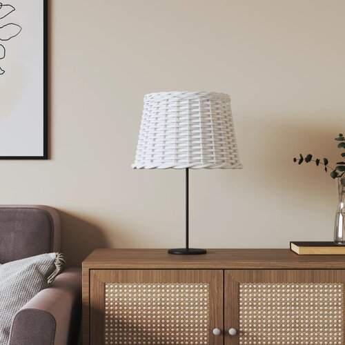 vidaXL Senčilo za svetilko belo Ø40x26 cm pleteno Cene