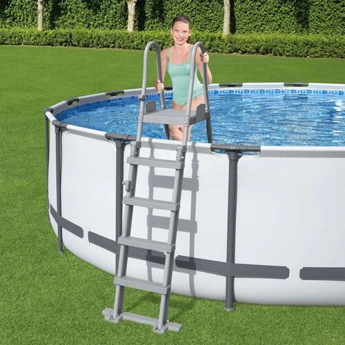 Bestway Lestev za bazen Flowclear s 4 stopnicami 132 cm, (21002512) Slike