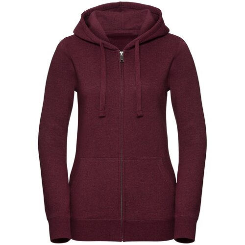 RUSSELL Women's Authentic Melange Zipped Hooded Sweat Cene