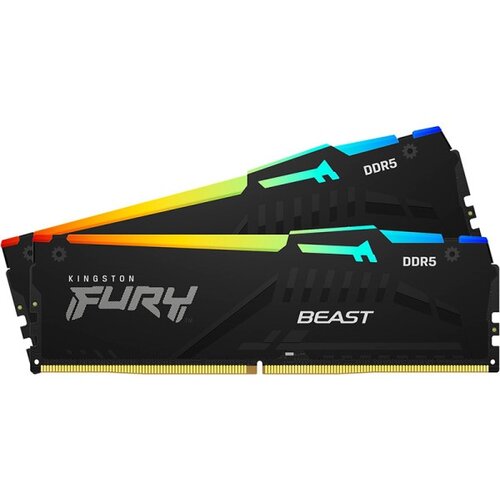  RAM DDR5 Kingston 64GB (2x32GB) 5600MHz Fury Beast RGB KF556C36BBEAK2-64 Cene