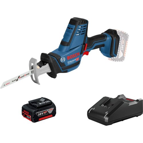 Bosch aku univerzalna testera gsa 18V-li 1x 4.0 ah plavi Slike