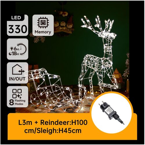  Aigostar-LED Spolja&scaron;nja dekoracija LED/3,6W/31/230V 2700K 90/45cm IP44 sob sa saonicama Cene