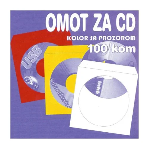  Omot za CD/DVD papirni KOLOR 100 kom WB