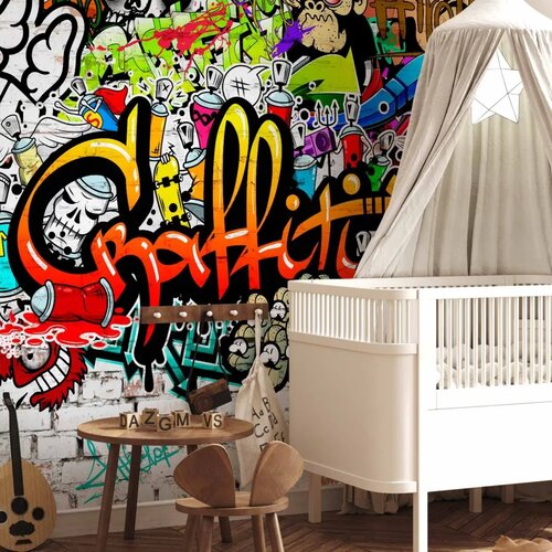  Foto tapeta - Colorful Graffiti 200x140 Premium Slike