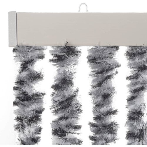  Zastor protiv muha sivi i crno-bijeli 100 x 220 cm od &amp;scaron;enila Slike