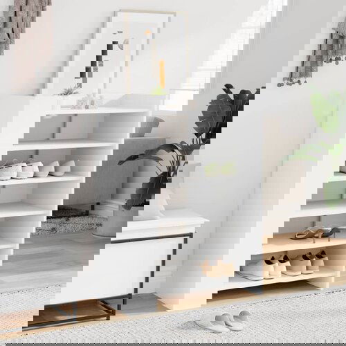 vidaXL Ormarić za cipele bijeli 74,5x37,5x100 cm od konstruiranog drva Cijene