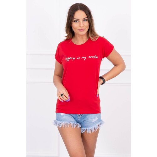 Kesi Shopping blouse is my cardio red Slike