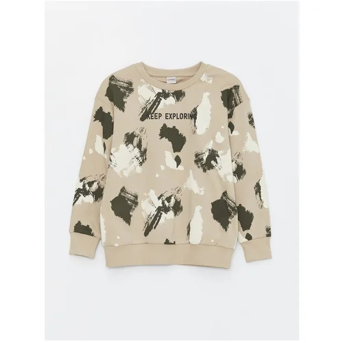 LC Waikiki Crew Neck Printed Long Sleeve Boys' T-Shirt