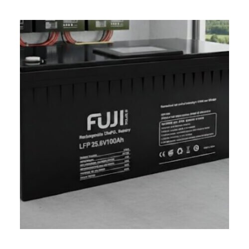 Fuji Li-Ion baterija 25.6V 100Ah+LCD-NEATA Slike