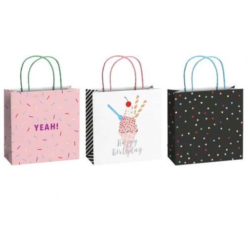  VREĆICE UKRASNE 20X20X8 CM BIRTHDAY 2 STEWO 5203 25 SORTIRANO Cene
