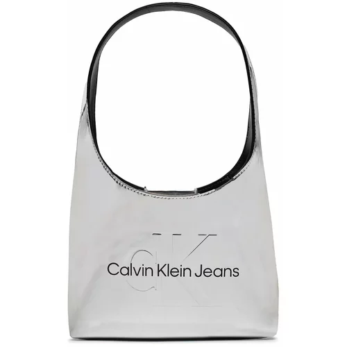 Calvin Klein Jeans Ročna torba Sculpted Arc Shoulderbag22 K60K611860 Silver 0IM