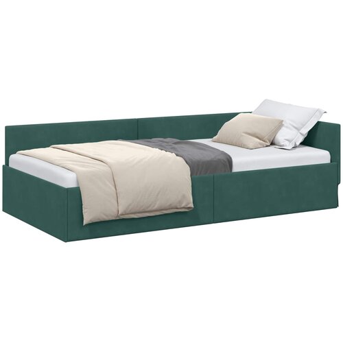  Kutni okvir kreveta Tamnozelena 90 cm x 200 cm Bar&amp;scaron;un Slike