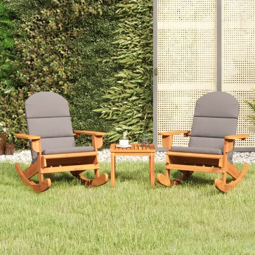 VidaXL 3-dijelna vrtna garnitura Adirondack masivno bagremovo drvo Slike