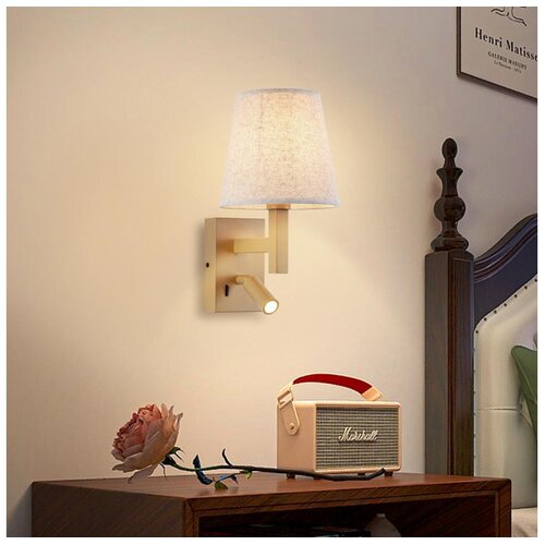  Brilagi - LED zidna lampa DEYA 1xE14/40W/230V + LED/3W lan/zlatna Cene
